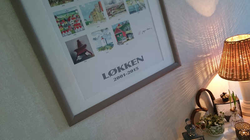Dänemark wo das Glück wohnt Løkken Plakat Flureinrichtung